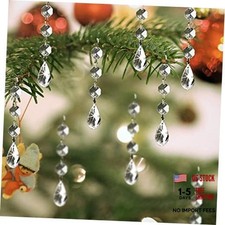 30Pcs Acrylic Clear Hanging Ornaments for Christmas Tree Decorations