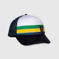 Ayrton Senna Helmet Badge Trucker Baseball Cap