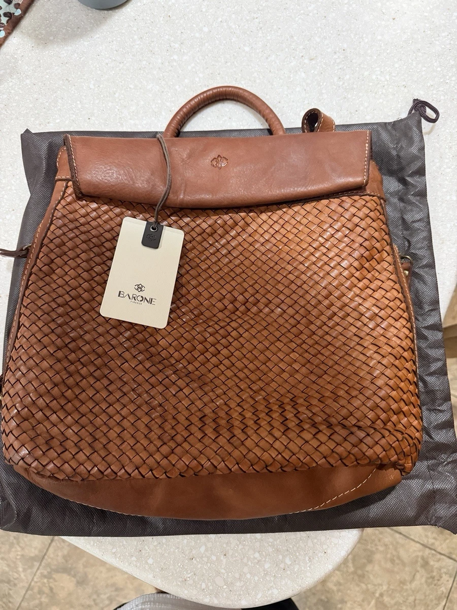 woven leather backpack products for sale | eBay