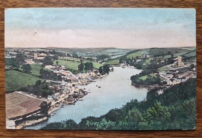 1910 River Yealm, Newton & Noss, bei Plymouth Friths Postkarte nach Frankreich