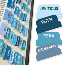 Bible Tabs for Women, Men, Kids, 90 Large Print Bible Index Tabs for Study Bible