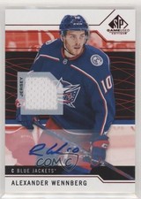 2018-19 Upper Deck SP Game Used Red Auto Jersey Alexander Wennberg #22 Auto 8h6