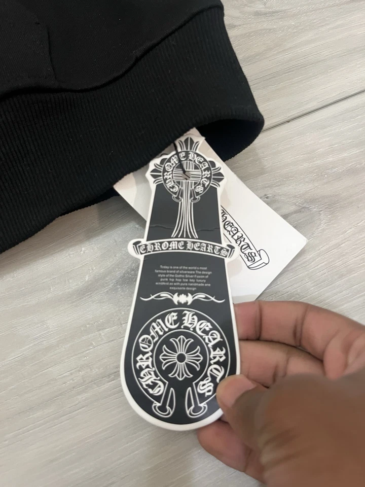 Sudadera con capucha con cremallera Chrome Heart para hombre talla pequeña Foto 4 de 4