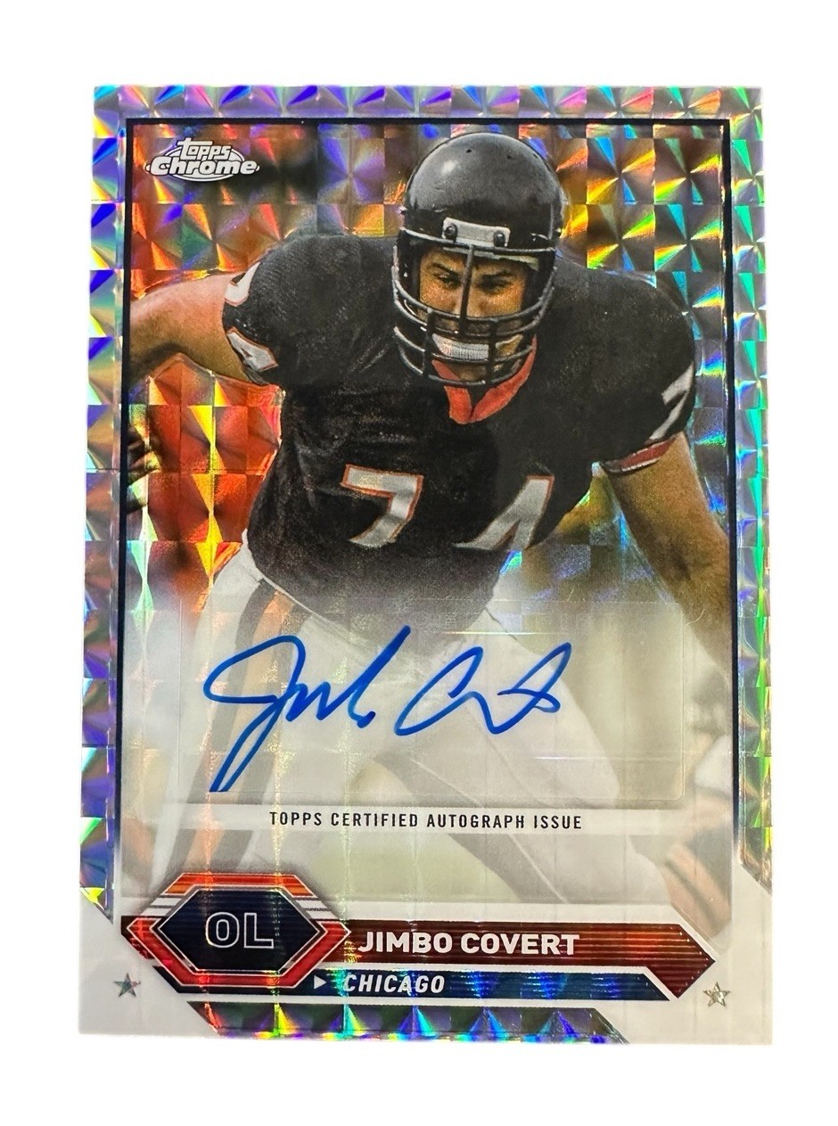 2023 Composite Topps Chrome Geometric Refractor Jimbo Covert Auto HOF Pitt