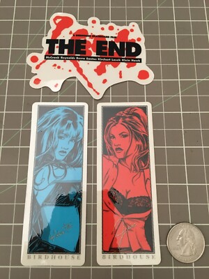 3 Vintage Birdhouse Jeremy Klein Heath Kirchart The End Skateboard Sticker