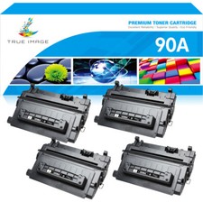 4PK CE390A 90A Black Toner Compatible With HP LaserJet M4555 MFP 600 M601 M602