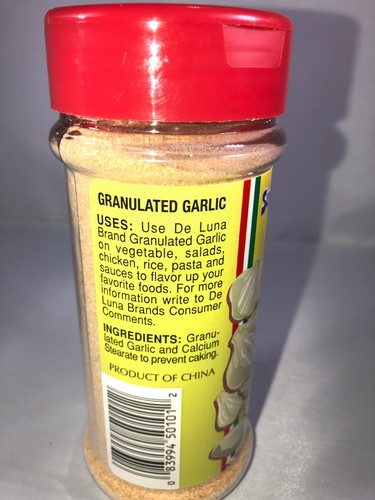 Granulated Garlic .5 oz Jar / Ajo Granulado Botesito De .5 oz Sánchez De Luna - Picture 3 of 3