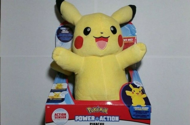 pokemon power action pikachu plush