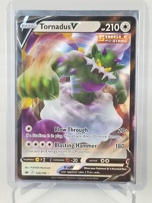 Tornadus V Basic Hp 210 Colorless Holo #124/198 Pokemon 2021 Card