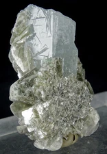 100 CARATS NATURAL AQUAMARINE WITH MICA CRYSTAL FROM PAKISTAN, (R-185),