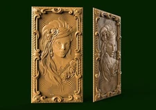 3D STL Model LATIN GIRL for CNC 3D Router 3d Printer Carving Aspire Artcam