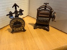 Vintage Die-Cast Miniature Replica Wash Tub & Rollers , SCALE Pencil Sharpeners