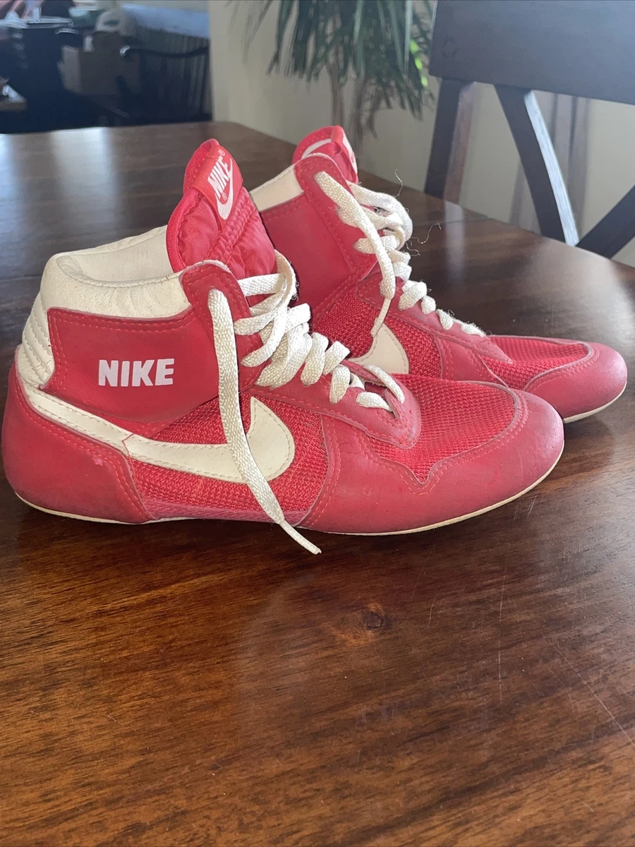 Nike wrestling shoes best sale white