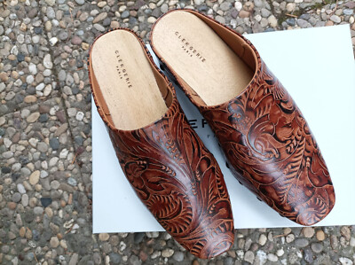 Holzclogs, Gr.38 1/2, Robert Clergerie(Paris)