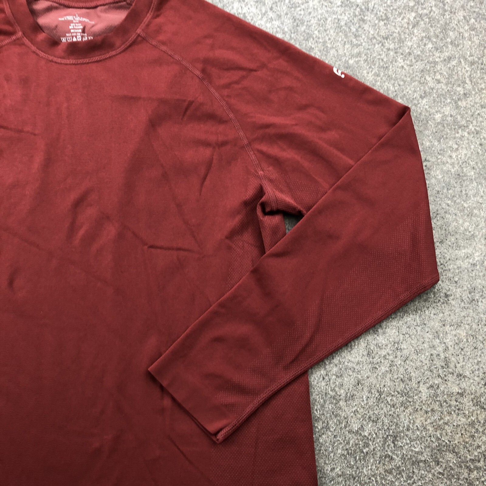 Fabletics Shirt Men Medium Red Solid Long Sleeve … - image 3