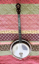 Four String Tenor Banjo and Case, Play Jazz Band Music Folk Group Party-Time Fun