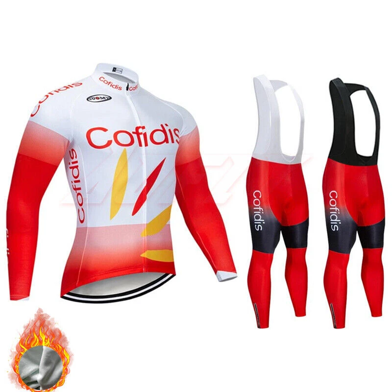 Camiseta deportiva de ciclismo de manga larga para hombre térmica polar para bicicleta Foto 2 de 4