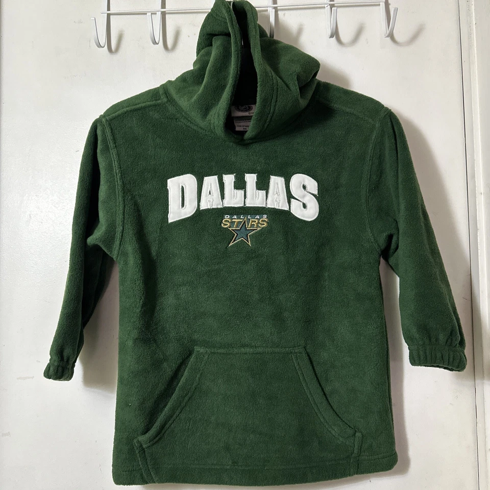 Sudadera con capucha verde polar talla pequeña Dallas Stars juvenil nueva con etiquetas Foto 3 de 4