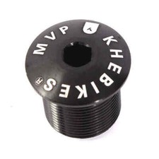 KHE BMX Fork Bolt 1 1/8" M25 7075 T6 Alloy Hex 0.99oz Black MVP Cap