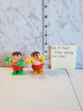 Vintage Tomy Wind Up Toy Boxers Lot Of Two