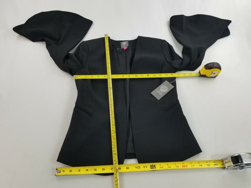 Vince Camuto women essentials jacket blazer 9699535E rich black sz 0P $139 - Afbeelding 8 van 12