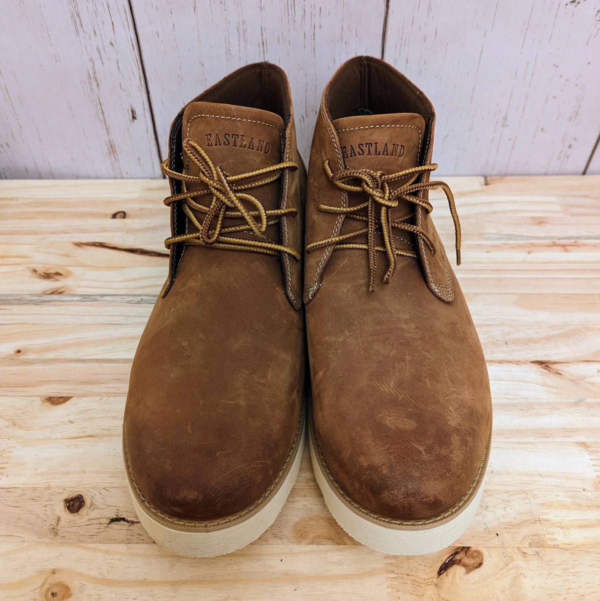 Eastland Mens Jack Plain Toe Brown Suede Leather Men s Size 12D