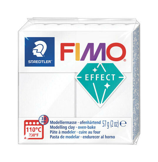 Pâte Fimo 57 g Effect Translucide Blanc 8020.014