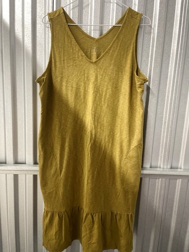 j jill cotton knit dress large