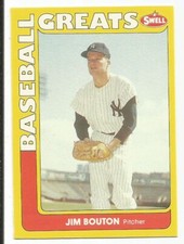 JIM BOUTON 1991 SWELL BASEBALL GREATS CARD NEAR MINT+ CONDITION