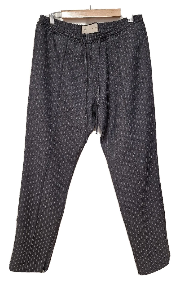 Pinstripe jogger pants sales