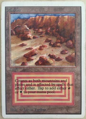 Unlimited Plateau X1 Mtg Magic the Gathering Reserved List Dual Land - Afbeelding 1 van 2