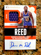 Davon Reed 2017-18 Chronicles Swatches Blue Auto Jersey Rookie #CSS-DRD 195/199
