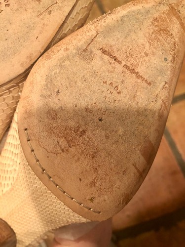 Zapatos de salón puntiagudos Narciso Rodríguez Beige Bronceado 100 % Pitón Piel Cuero Talla 9 - Imagen 9 de 12