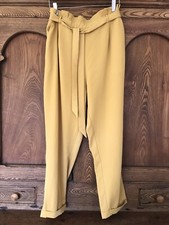 Pull & Bear XL L M 8 10 mustard yellow paperb...