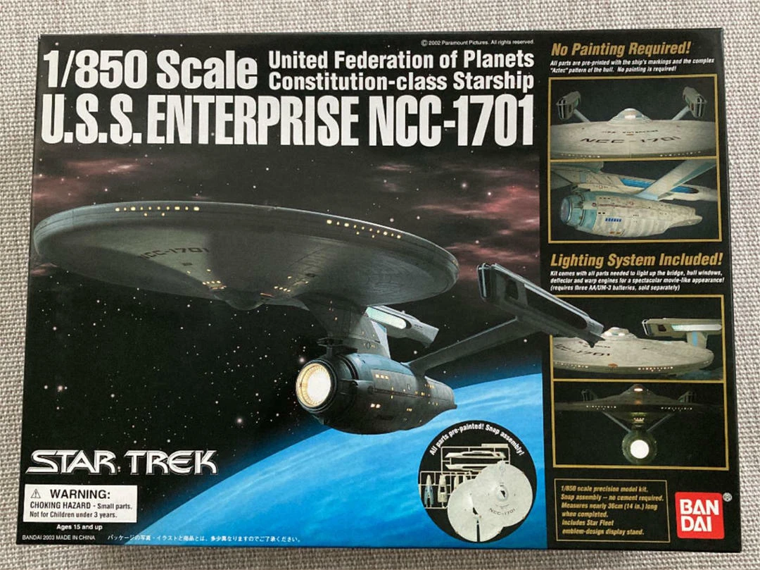 Star Trek 1/850 U.S.S. Enterprise NCC-1701 Plastic Model Kit