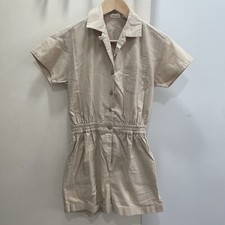 Vintage tan romper with pockets