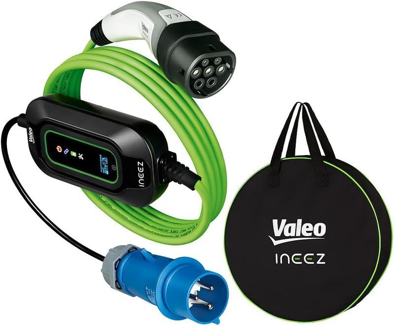 Chargeur mobile EV hybride 11kW régulable pour prise Camping renforcée