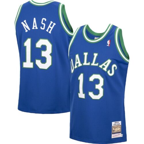 Maglia autentica NBA NBA Dallas Mavericks Steve Nash Mitchell & Ness blu 1998/99 - Foto 1 di 6