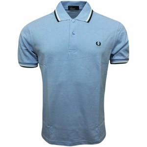 blue fred perry polo shirt