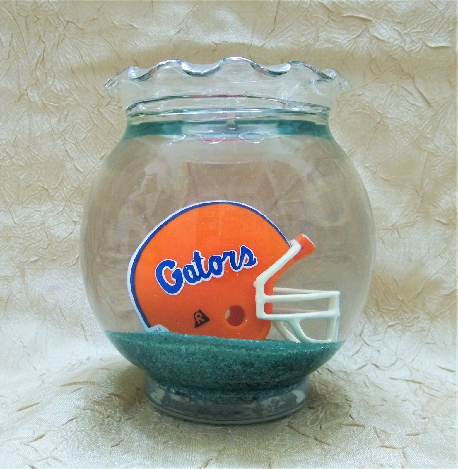 University Of Florida Gators Football Helmet Glass Candle Gwanny's