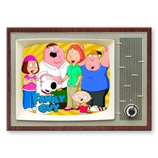 FAMILY GUY TV Show Classic TV 3.5 " x 2.5 " Steel Cased FRIDGE MAGNET