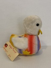 Vintage Unbranded Multicolor Duck Factory Sample Plush 1976