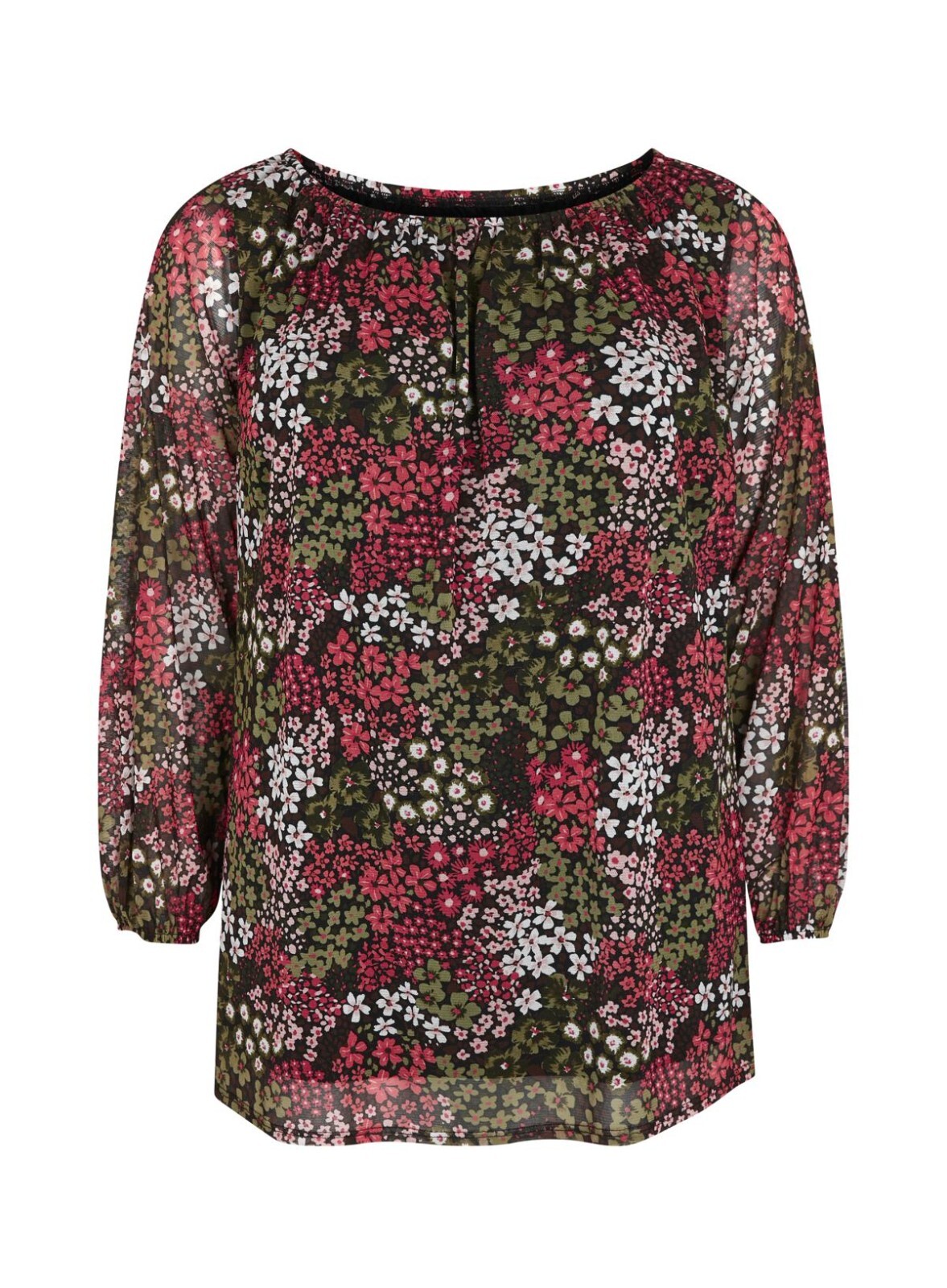 Evans by City Chic Ladies Long Sleeve Black Floral Top size UK 20 Colour Black eBay