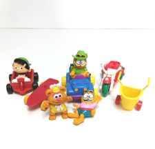 Vtg Happy Meal Assorted 8 Piece Lot 1980s 1990s Garfield Fozie Bear Bobbys World