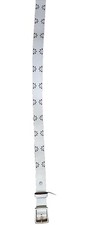 New Designer  s Rag bone white floral belt, leather, England. 38 inch