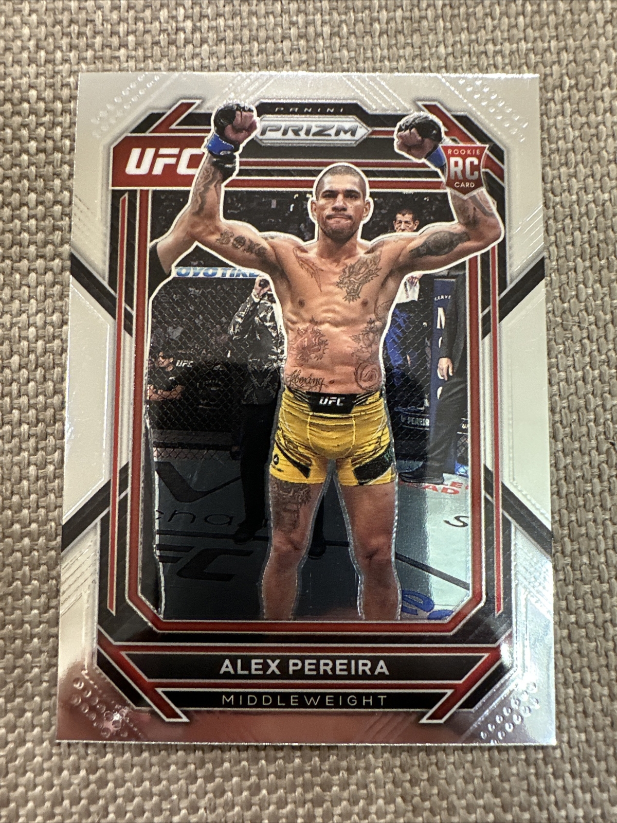 2023 PANINI PRIZM ALEX PEREIRA BASE NO. 111 RC ROOKIE CARD UFC MMA CHAMP
