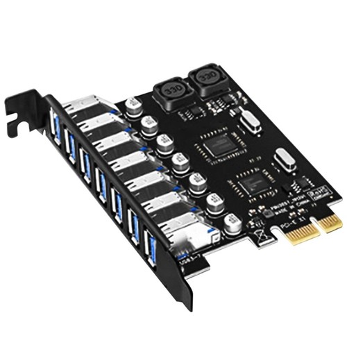 PCI-E to USB 3.0 7-Port PCI-E Expansion Card USB 3.0 Adapter Multiplier Card - Afbeelding 10 van 10