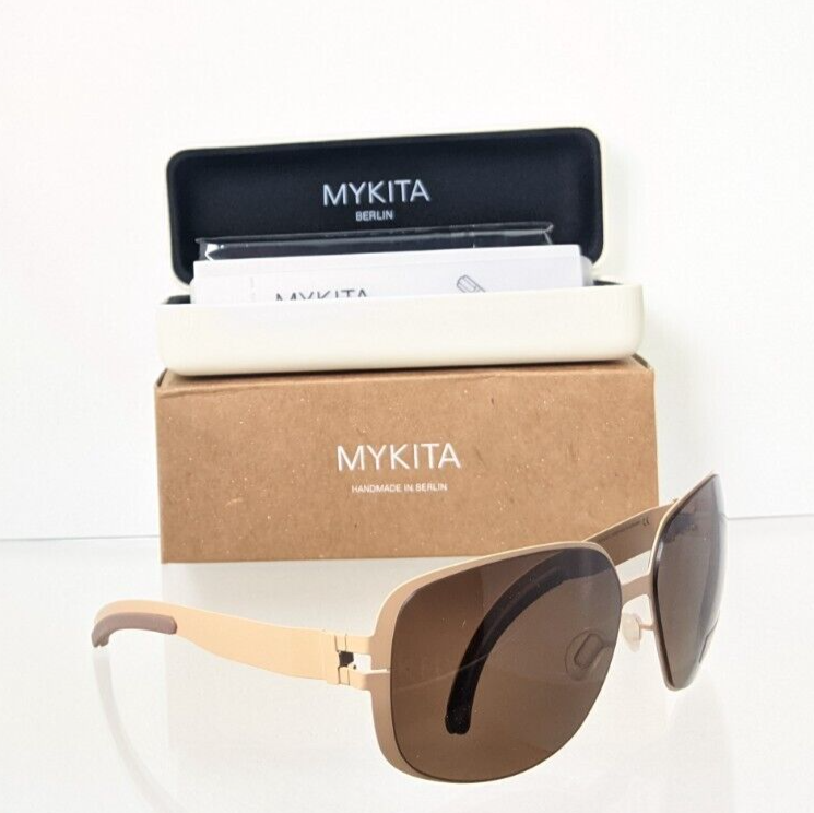 MYKITA Sunglasses HELEN Col. 094 63mm Frame MYKITA HELEN Glossy Gold / Brown 63mm sunglasses | eBay main image 2