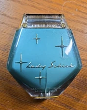Vintage Model 10 Starburst Lady Schick Teal Electric Razor Still Works!