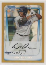 2011 Bowman Chrome Prospects Gold Refractor 1/50 Eric Thames #BCP102 j8i